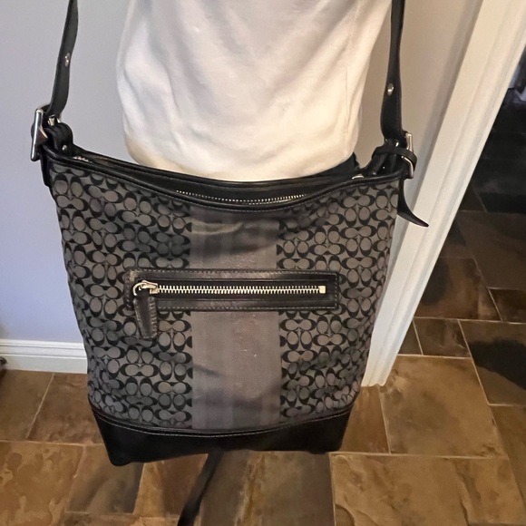 Coach Black and Gray Patterned Women's Bag - Picture 2 of 4